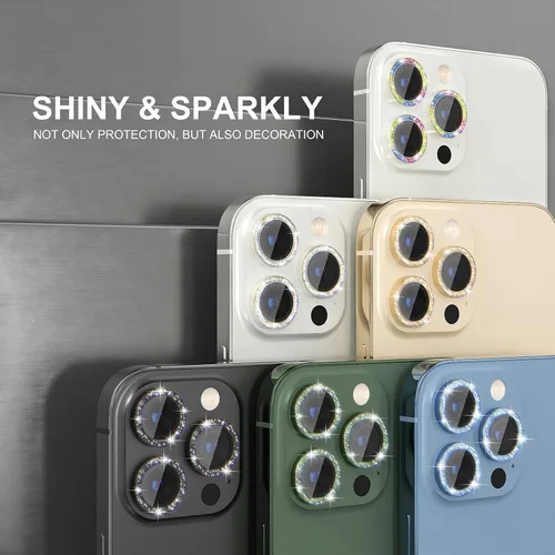 Vista 135 de Choiche Compatible para iPhone 16 Pro/iPhone 16 Pro Max Protector de Lente de Cámara, Vidrio Templado 9H Protector de Pantalla de Cubierta de Cámara
