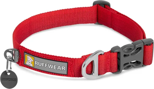 Vista 8 de Ruffwear, Front Range - Collar para perro, banda ajustable Tubelok, ligero, hebilla de liberación lateral, anillo en V de aluminio, duradero