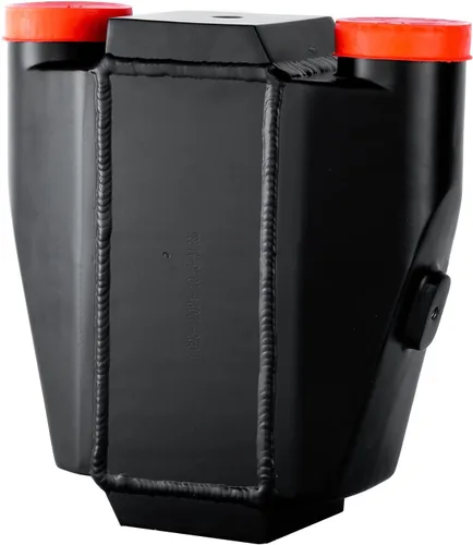 Vista 2 de Universal 11" X9.5" X3.5" 2.5" Intercooler de agua a aire Entrada de aire NPT 1/2 Negro