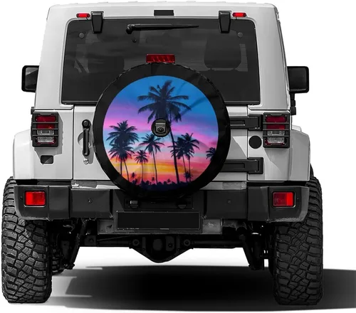 Vista 22 de Cubierta de neumático de repuesto con estampado de caballo 3D, impermeable y a prueba de polvo, para remolque, RV, SUV y muchos vehículos de 14
