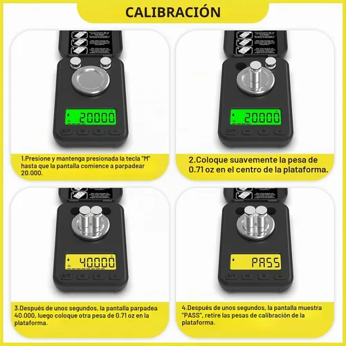 Vista 9 de MAXUS Báscula de recarga 1.76 oz/0.00 oz con Trickler de polvo y 3 modos de retroiluminación Milligram Scale with Repeat Mode, Tare, Counting, 6
