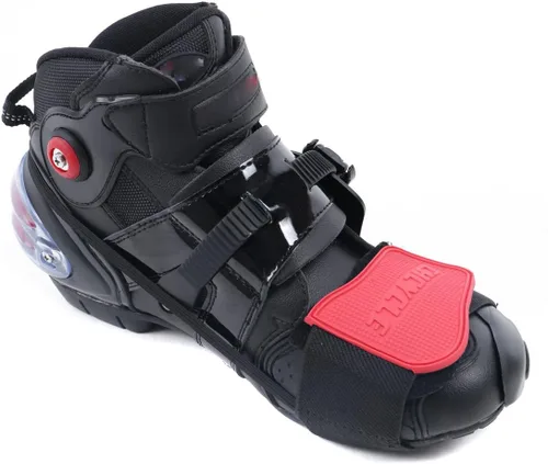 Vista 4 de Accesorios de palanca de cambios para zapatos, protector de botas de motocicleta Rojo