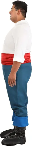 Vista 8 de Disfraz de príncipe Eric para adultos talla grande la Sirenita índigo rojo blanco