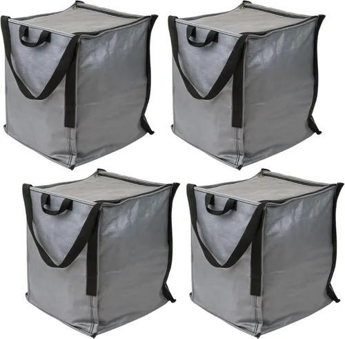 Vista 15 de DURASACK XL - Bolsas de almacenamiento resistentes con cremallera de 48 galones, color negro