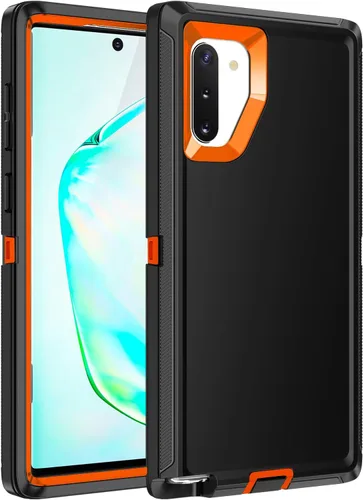 Vista 13 de Funda para Galaxy Note 10 Plus, a prueba de golpes, a prueba de caídas, a prueba de polvo, protección de cuerpo completo de 3 capas, funda rígida