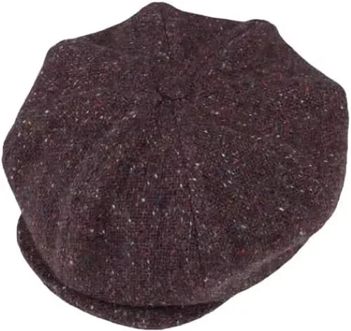 Vista 4 de Hanna Hats Gorra Donegal Tweed de 8 piezas para hombre
