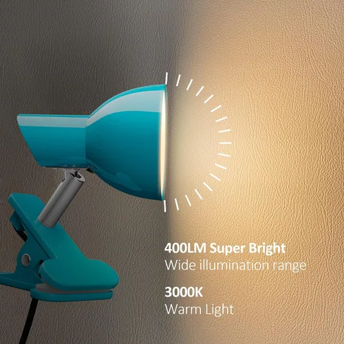 Vista 2 de Juego de 2 colores de luz LED con clip 1 azul y 1 Whtie