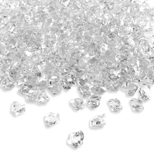 Vista 6 de Cristales redondos acrílicos de color (imitación de diamante), gemas de tesoro, para esparcir sobre la mesa, llenar jarrones, eventos, bodas