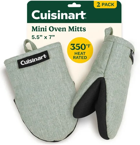 Vista 12 de Cuisinart Mini manoplas para horno, paquete de 2, agarre de neopreno Negro