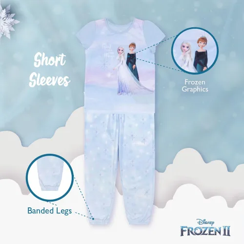 Vista 4 de Disney - Pijamas de algodón ajustados para niña de Frozen