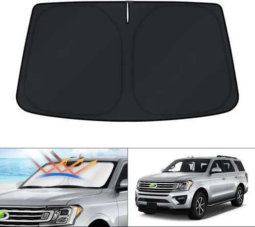 Vista 223 de KUST Parasol para parabrisas para BMW X1 F48 2016, 2017, 2018, 2019, 2020, 2021, 2022, accesorios de ajuste personalizado, parasol plegable