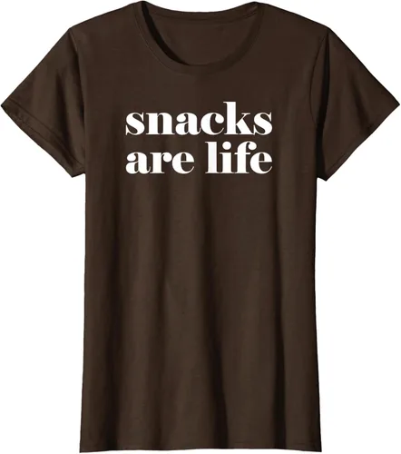 Vista 16 de Snacks Are Life - Camiseta divertida para amantes de los aperitivos, Negro