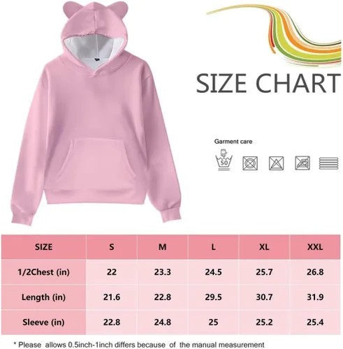 Vista 3 de BONPUR Sudadera con capucha de manga larga con capucha, unisex, día de San Valentín