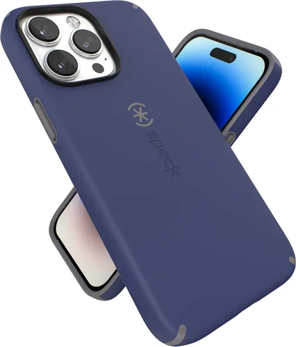 Vista 12 de Speck Funda para iPhone 14 Pro Max de 6.7 pulgadas, funda delgada con protección contra caídas, resistente a los arañazos con tacto suave, funda
