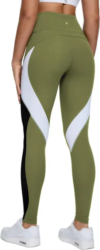 Vista 37 de Malla Queenieke 8030 de yoga, para correr, leggings con color combinado, para mujer