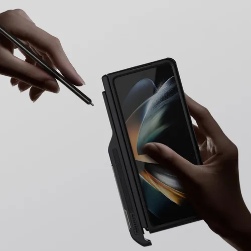 Vista 9 de SaharaCase - Serie Grip con función atril y lápiz capacitivo, funda compatible con Samsung Galaxy Z Fold5 (2023) [parachoques a prueba de golpes]