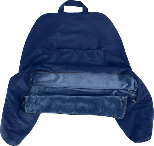 Vista 11 de Funda de almohada Husband Pillow solo para lectura - Funda para silla de lectura con generosos bolsillos traseros y laterales - Morado claro