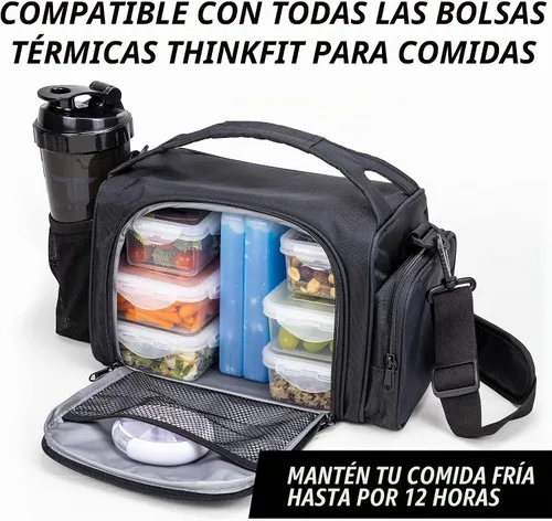 Vista 7 de ThinkFit Recipientes para preparación de comidas, sin BPA, herméticos, ideales para preparación de comidas y control de porciones, reutilizables