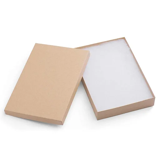Vista 13 de MESHA 52 cajas de joyería de cartón, 3.5 x 3.5 x 1 pulgadas, caja de regalo de algodón con tapa, cajas de joyería para pequeñas empresas, embalaje