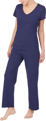 Vista 3 de Nautica Pantalones de dormir para mujer, 100% algodón