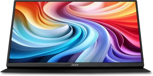 Vista 7 de Acer Monitor portátil FHD IPS Touch de 15.6 pulgadas Soporte de sincronización adaptable (compatible con FreeSync), diseño delgado, monitor