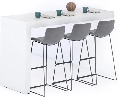 Vista 58 de Mobili Fiver Evolution - Mesa alta de bar de cocina fabricada en Italia Ahorra Espacio, Mesa de altura de mostrador montada en la pared para 1