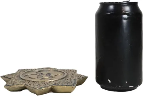 Vista 6 de Ebros Gift Fengshui Zen Buddha Om Symbol Mandala Lotus Padma Flor Incienso Stick Holder Plato Quemador Medallón Figurilla Hogar Fragancia Accesorio