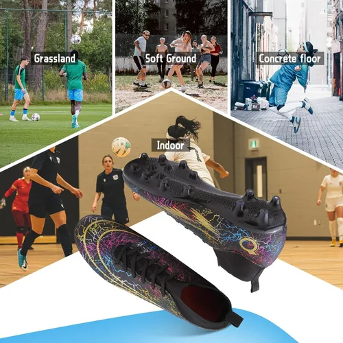 Vista 6 de Zapatos de fútbol para hombre y mujer, zapatos de fútbol para Big Boy AG TF