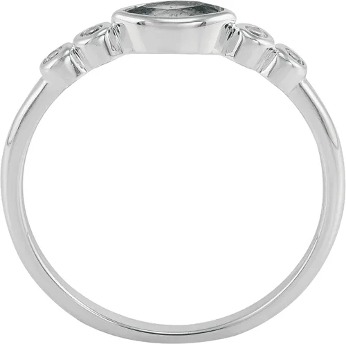 Vista 3 de Silpada Anillo de topacio azul y circonita cúbica en plata de ley, Circonita, plata de ley, plata, circonita topacio