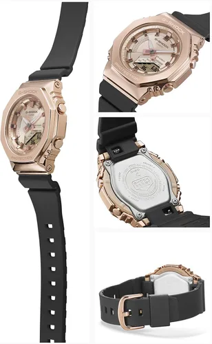 Vista 4 de Casio Reloj G-Shock Importación de Japón Modelo de tamaño medio Metal Cavad GM-S2100PG-1A4JF Negro