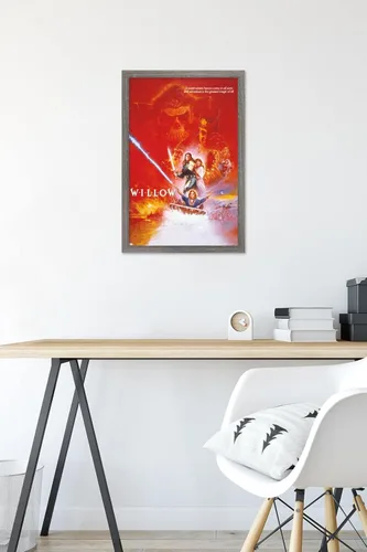 Vista 6 de Trends International Willow - Póster de pared de una hoja, 22.4 pulgadas de largo x 14.7 pulgadas, versión enmarcada de madera de granero