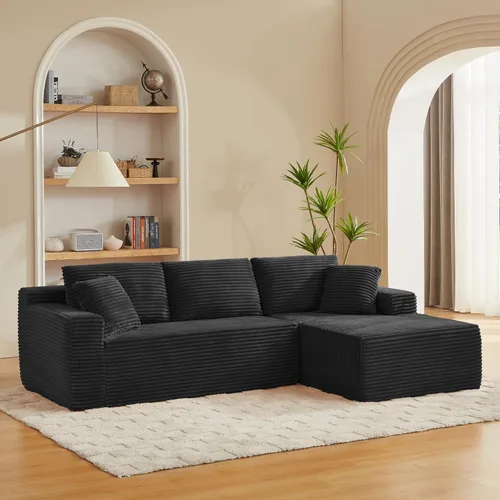 Vista 27 de Sofás seccionales en forma de U de gran tamaño de 141 pulgadas con consola de almacenamiento para sala de estar, sofá y sofá simétrico con otomanas