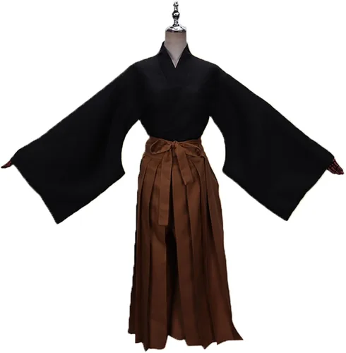 Vista 2 de BENJUNC Demon Slayer Anime Cosplay Kimono Costume robe halloween costumeMale Adult- A variety of styles to choose from