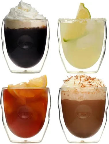 Vista 8 de Moderna Artisan Series - Vasos de chupito de doble pared de 2 onzas