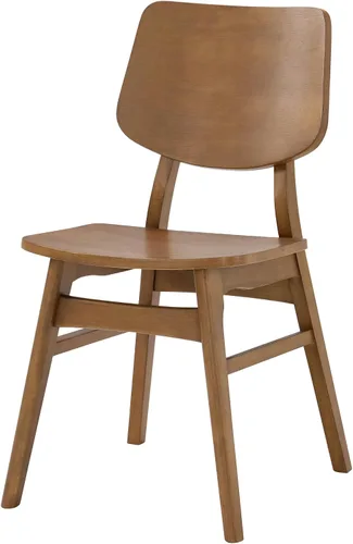 Vista 8 de Alaterre Calais - Juego de 2 sillas de comedor de madera, sillas de cocina Nuez caliente