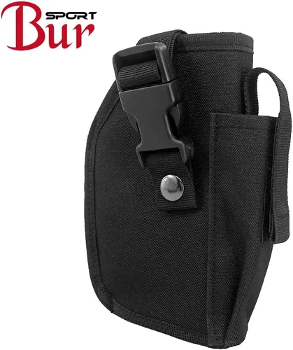 Vista 9 de Funda universal para cinturón para pistolas con láser o luz debajo del barril para pistolas medianas de tamaño completo