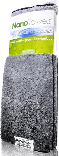 Vista 2 de Gamuza Nano Towels, de increíble tela ecológica que limpia prácticamente cualquier superficie con solo agua, olvídate del papel o productos químicos