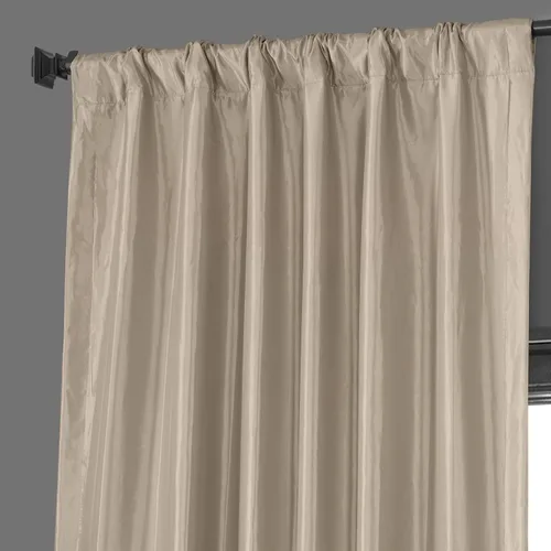 Vista 4 de HPD Half Price Drapes - Cortinas opacas para dormitorio y sala de estar - Cortina opaca de tafetán de seda sintética 127 x 213 cm (1 panel)