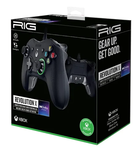 Vista 9 de RIG Nacon Revolution X Officially Licensed Xbox Controller for Xbox Series XS, Xbox One, Windows 10, Windows 11 PCs with Hardware, Software