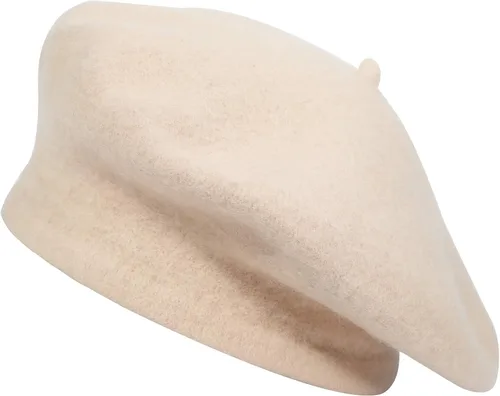 Vista 112 de ZLYC - Boina francesa de lana unicolor para mujeres y niñas
