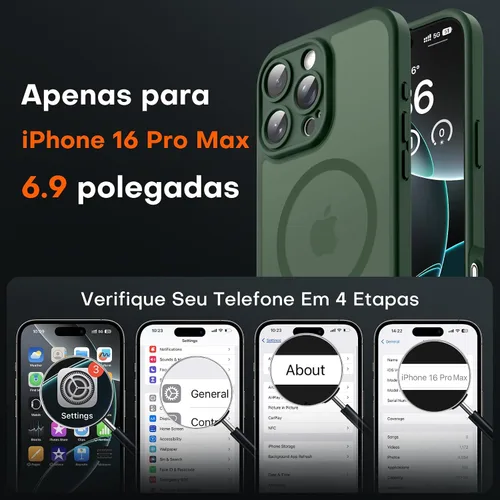 Vista 725 de TOCOL Funda para iPhone 11, compatible con Magsafe, protección completa de cámara, imanes integrados, protección contra caídas, funda translúcida