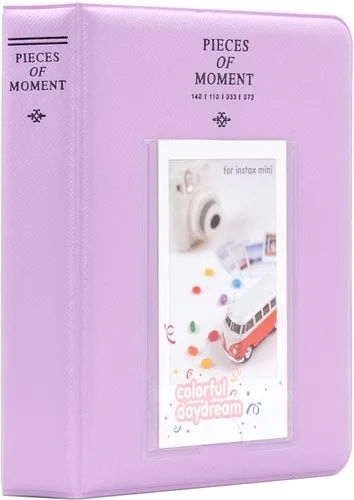 Vista 6 de Ablus - Álbum de fotos con 64 bolsillos para fotos instantáneas de cámaras Fujifilm Instax Mini 7s 8 8+ 9 25 26 50s 70 90 y letrero, pequeño