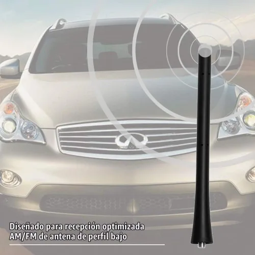 Vista 6 de Antena para Infiniti JX35 FX37 QX60 QX70 EX35 EX37 FX35 FX45, Antena Corta de Reemplazo Infiniti, Antena Trasera de Goma Infiniti de 7 Pulgadas