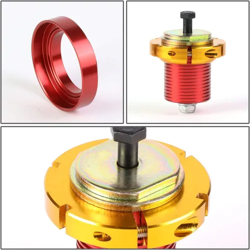 Vista 4 de DNA MOTORING Kit de resorte de mangas coilover de suspensión de 4 piezas compatible con 12-15 Civic, azul, COIL-HC12SI-BL