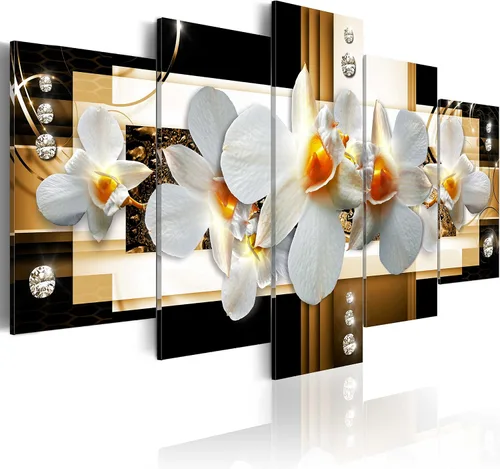 Vista 57 de Lienzo decorativo con impresión artística de diseño de orquídea de Artgeist Orquídea #01