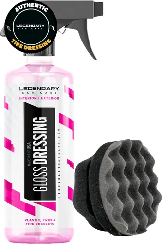 Vista 11 de Legendary Gloss Dressing 16oz – Spray abrillantador de neumáticos y restaurador de plástico – Abrillantador de neumáticos a base de agua y spray
