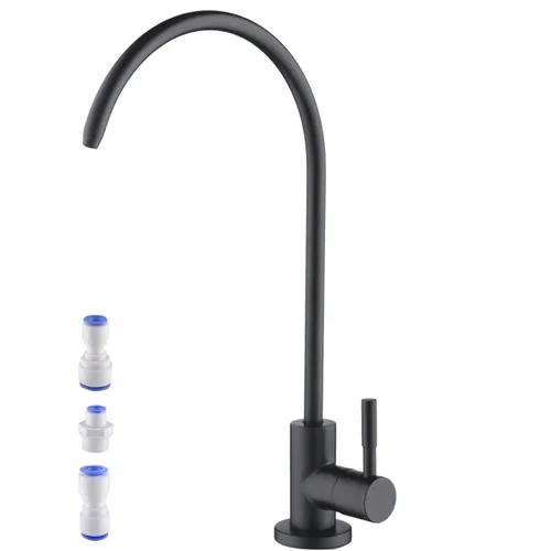 Vista 7 de Grifo purificador de agua potable de níquel cepillado, grifo de agua filtrada para cocina, grifo de bebidas de acero inoxidable Sus304 para debajo