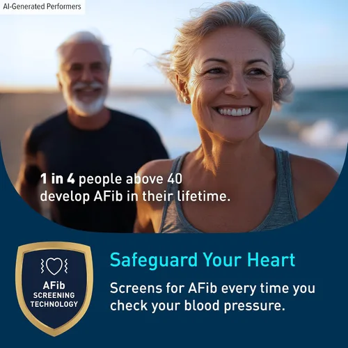 Vista 3 de OMRON Monitor de Presión Arterial Platinum para Uso Doméstico y Brazalete de Presión Arterial para Brazo Superior - Marca #1 Recomendada por