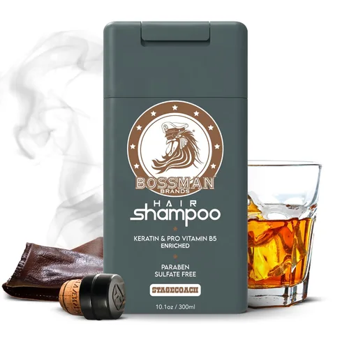 Vista 16 de Bossman Combo de champú y acondicionador para el cabello, sin parabenos y sin sulfatos (Royal Oud)