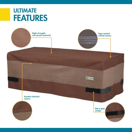 Vista 7 de DUCKCOVERS Ultimate - Funda rectangular impermeable para mesa de café de 49 pulgadas, funda otomana para exteriores